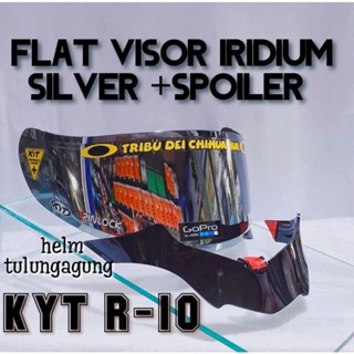 | หมวกกันน็อค KYT Rc-7 KYT R-10 KYT K2RIDER + สปอยเลอร์ + สติกเกอร์บังแดด