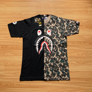 เสื้อยืด พิมพ์ลาย Bape Shark Fullprint Camo สําหรับผู้ชาย