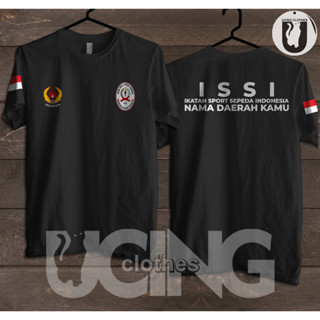 เสื้อยืด พิมพ์ลาย ISSI Indonesian Bike Association KONI Free Name Of Your Region สไตล์สปอร์ต