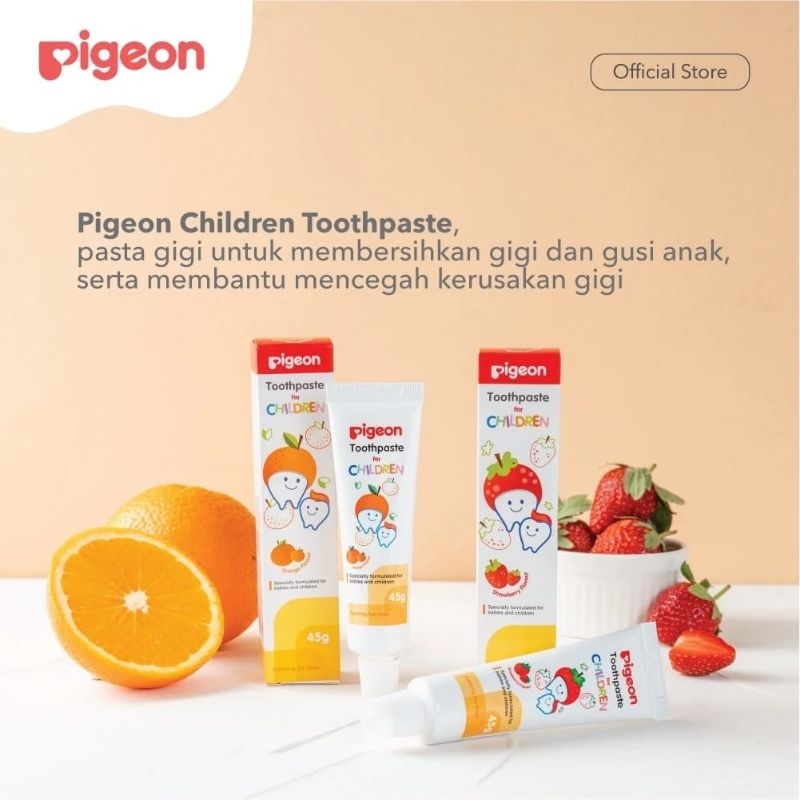 ยาสีฟัน PIGEON - ยาสีฟันสําหรับทารกและเด็ก - Makassar Baby