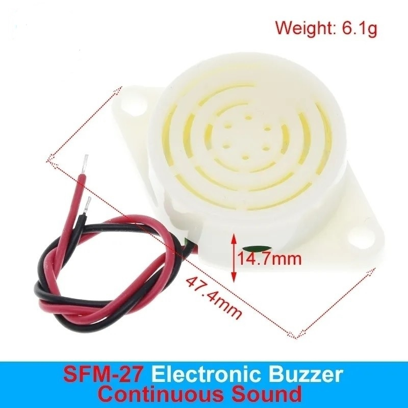 ACTIVE BUZZER SFM -27 BUZER ACTIVE 3V-24V 3-24 VOLT
