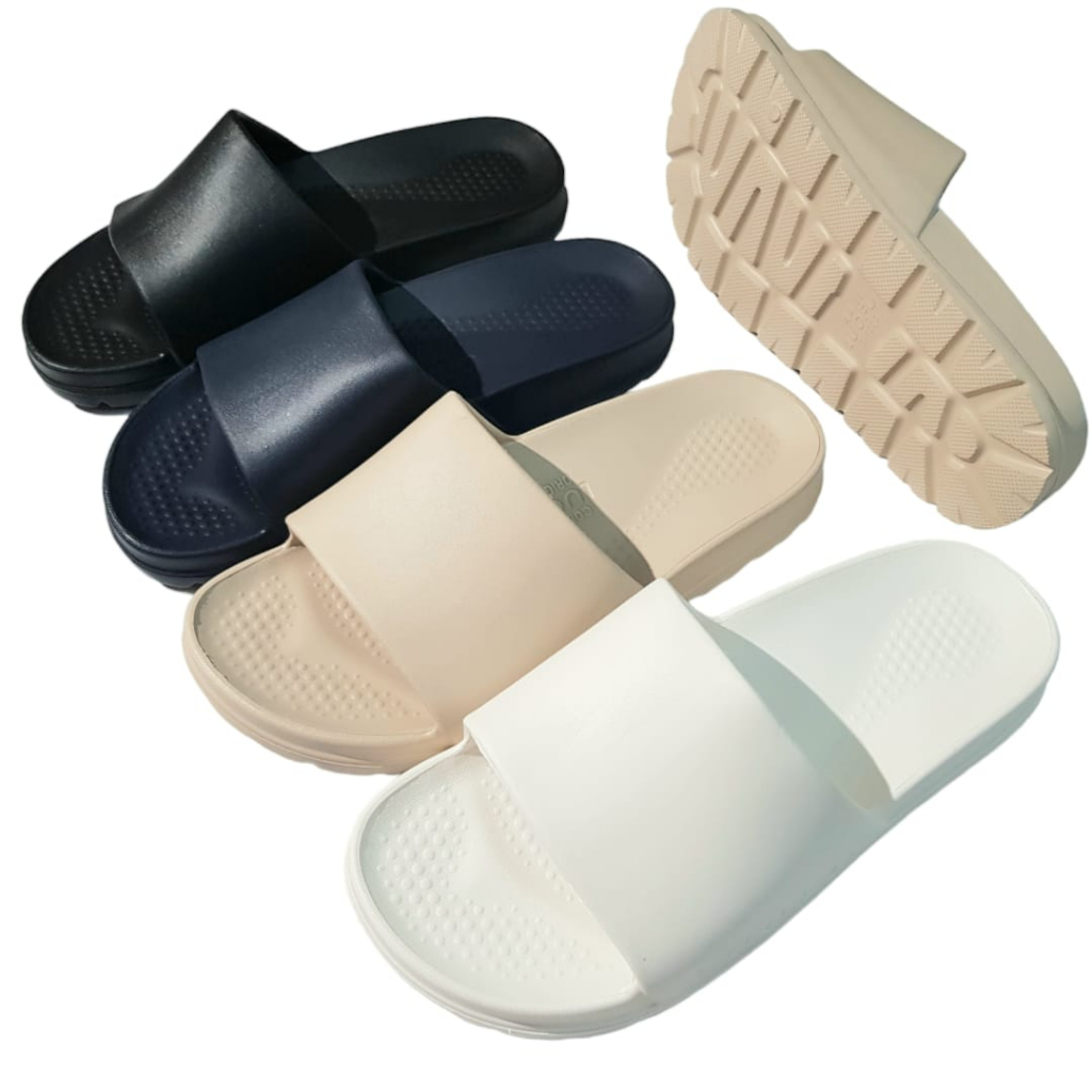 Luofu รองเท้าแตะสลิปออนยางธรรมดาสําหรับผู้ชาย E623-5WLK (AW2)