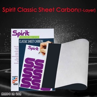 Spirit Clasic USA แผ่นกระดาษลอกลายรอยสักคาร์บอน 1 ชั้น