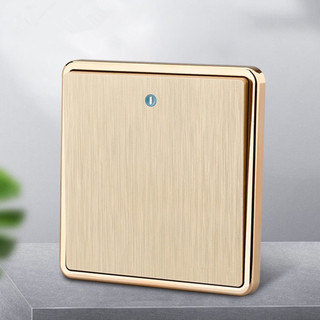 Sakelar Lampu Emas Gold Brushed 1/2/3 Gang Electrical Switch Saklar Dinding Soket 5