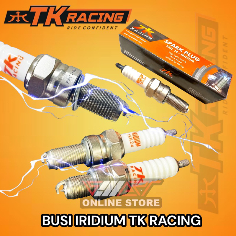 TK RACING IRIDIUM SPARK PLUG VARIO 125/150, SUPRA 125, CB150 R ใหม่, FU NGK IRIDIUM SPARK PLUG CR 7 