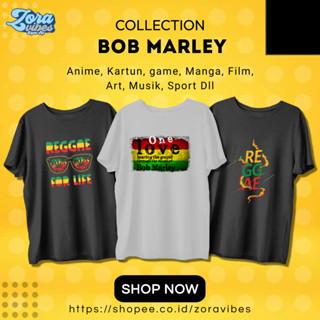 เสื้อยืด พิมพ์ลาย Bob MARLEY