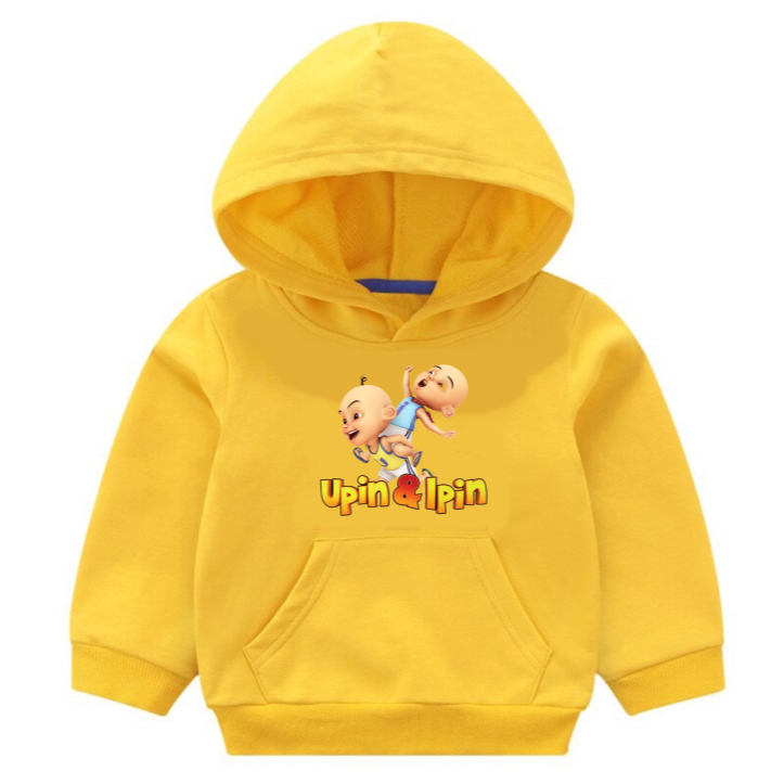 Hoodie ชายหญิง 1-10 ปี/Upin & Ipin เด็กเสื้อกันหนาว/Upin & Ipin แจ็คเก็ตสําหรับสาว