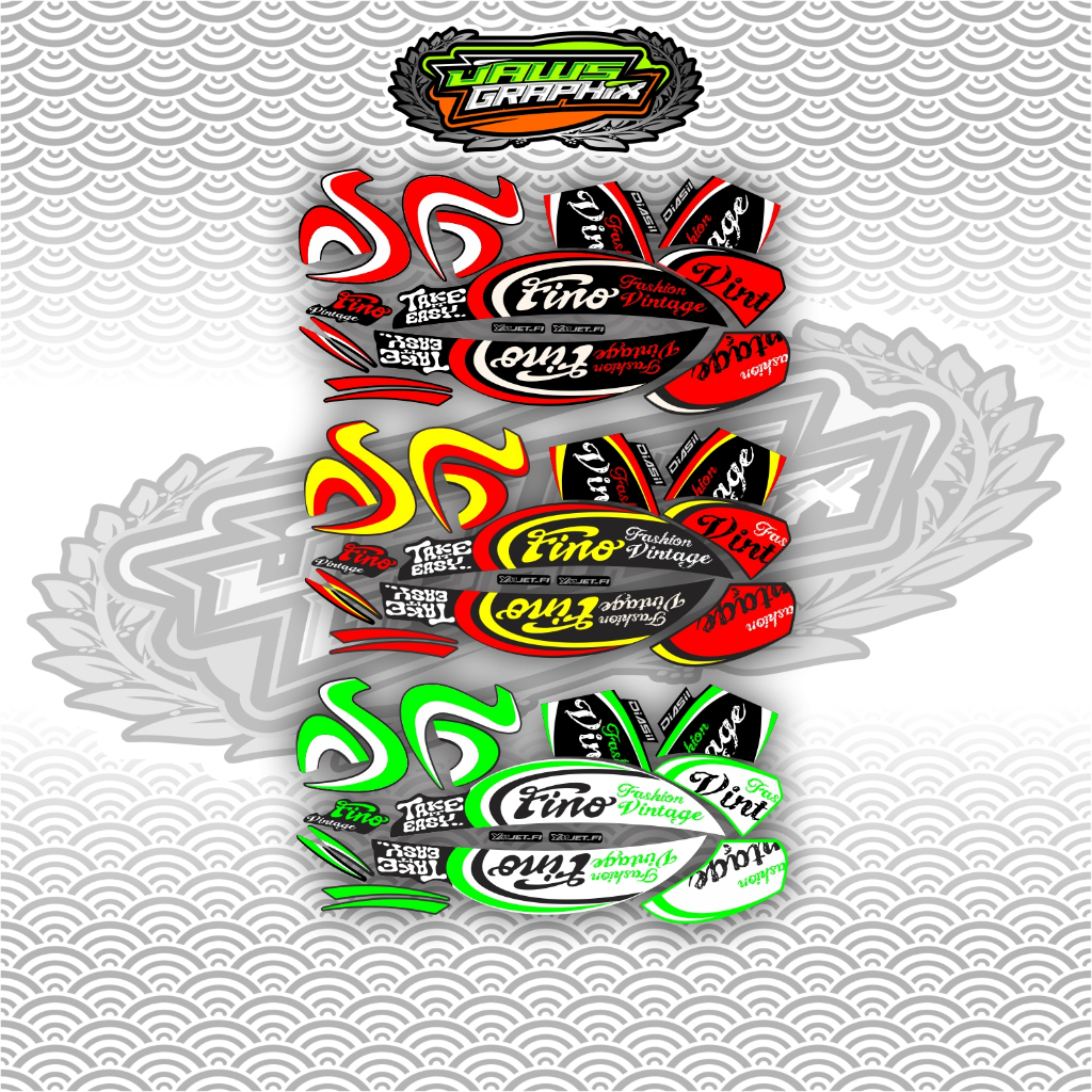 Striping fino YMJET FI fino automatic 2015 แฟชั่นวินเทจ