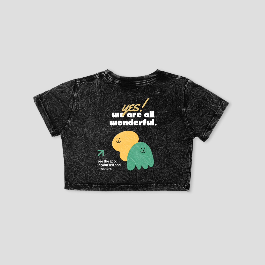 MADMAN Croptee Washed YES WE ARE ALL WONDERFULL | CRPW DMDM - 33