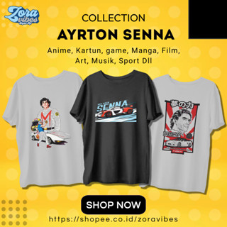 เสื้อยืด AYRTON SENNA F1 BIG SIZE S M L XL XXL 3XL