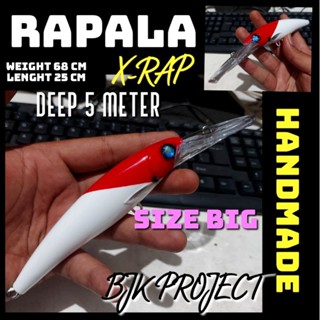 Rapala เหยื่อตกปลา ขนาดใหญ่ 68 กรัม สีแดง