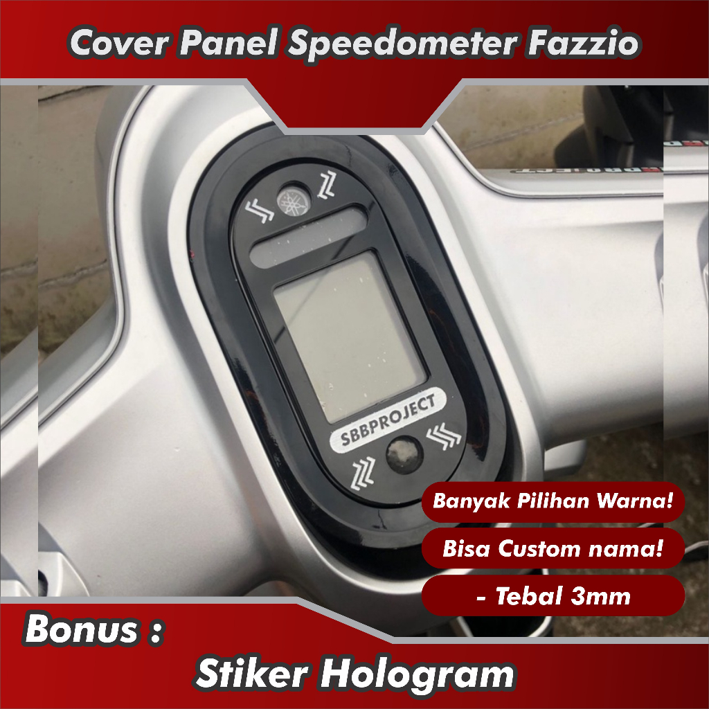 Fazzio SPEDOMETER COVER สามารถปรับแต่งชื่อได้