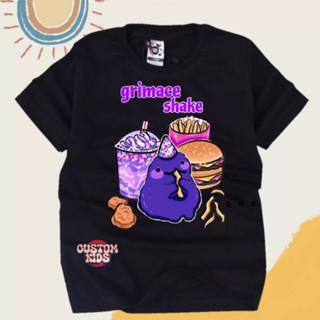 เสื้อยืด พิมพ์ลาย Grimace shake birthday Mcd สําหรับเด็ก