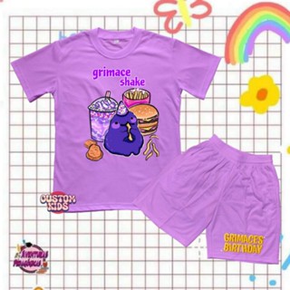 เสื้อยืด พิมพ์ลาย Grimace shake birthday Viral สําหรับเด็ก