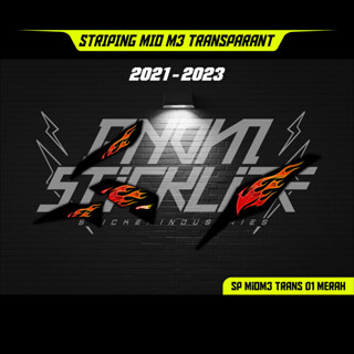 Striping MIO M3 ALL NEW MOTIF API LIS STICKER สติกเกอร์ใส (ตัดแล้ว)