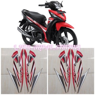 สติกเกอร์ ลาย Honda REVO X สีดํา สีแดง สําหรับติดตกแต่งรถจักรยานยนต์