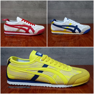 รองเท้าผ้าใบ Ontska Tger Street Fighter สีแดง ขาว น้ําเงิน เหลือง สําหรับผู้ชาย