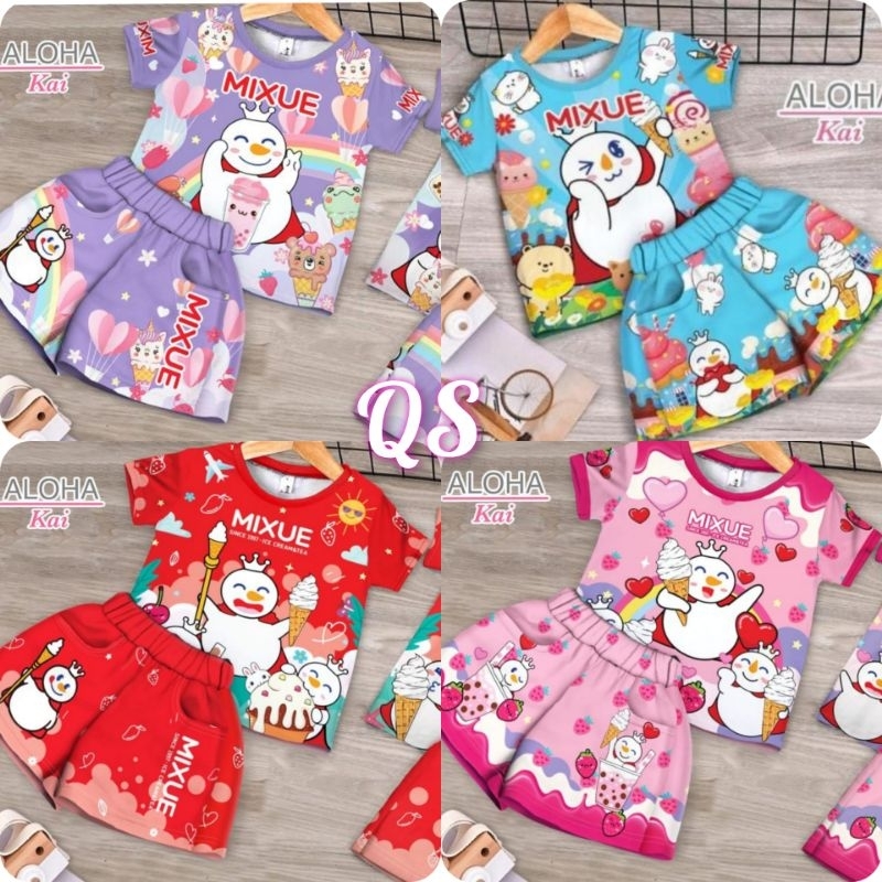 Mixue Ice Cream Aloha Kai ชุดเด็กนําเข้า