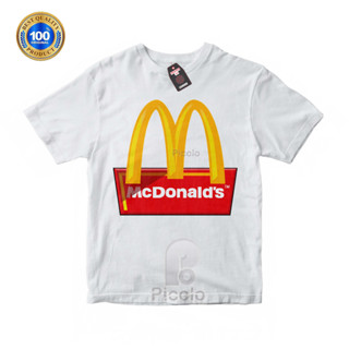 เสื้อยืด ผ้าฝ้าย พิมพ์ลาย MCD MCDONALDS UNISEX สําหรับเด็ก