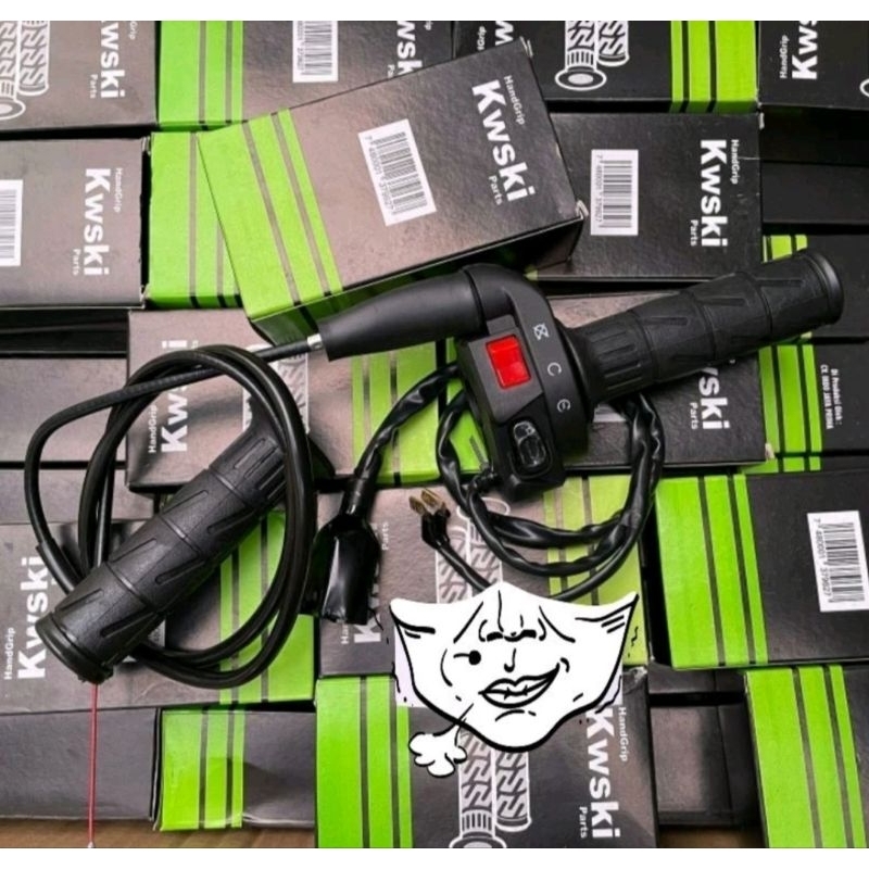 SPONTAN GAS PACKAGE KSR MITSUYO PLUS GRIP KAZE SET 2 IN 1 UNIVERSAL