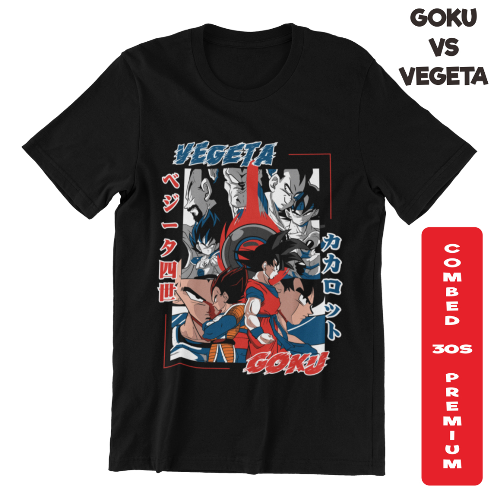 BA173 Vegeta Vs Goku อะนิเมะ Dragon Ball Bejita Go Ku Dragonball เสื้อยืด