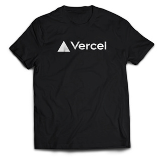 เสื้อยืด พิมพ์ลายโลโก้ VERCEL สําหรับผู้ชาย และผู้ใหญ่