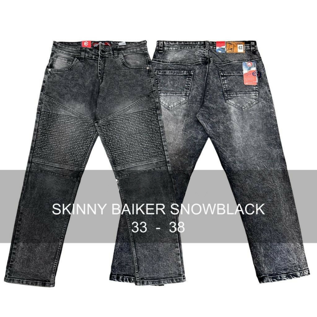 ขนาดใหญ่ 33-46 JUMBO BIKERS TROUSERS สําหรับผู้ชาย/ JUMBO BIKERS TROUSERS สําหรับผู้ชาย/ กางเกงยีนส์