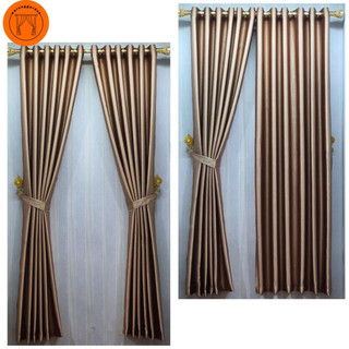 Gorden Lebar 5 6 7 8 9 10 12 Gelombang Tinggi 225 - 250cm Gorden Pintu Jendela Kamar Blackout Polos