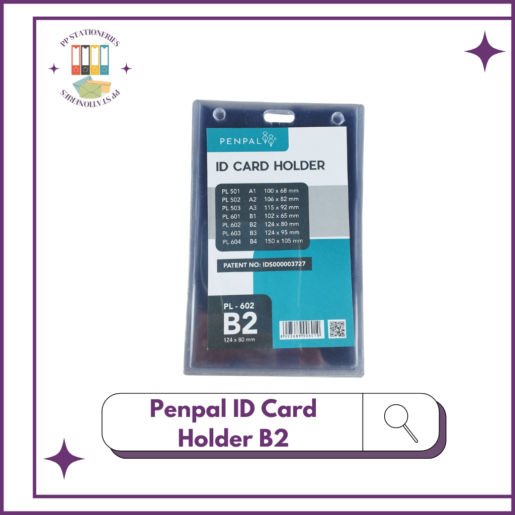 Penpal ID Card Holder B2 / PL-602 [20 ชิ้น]