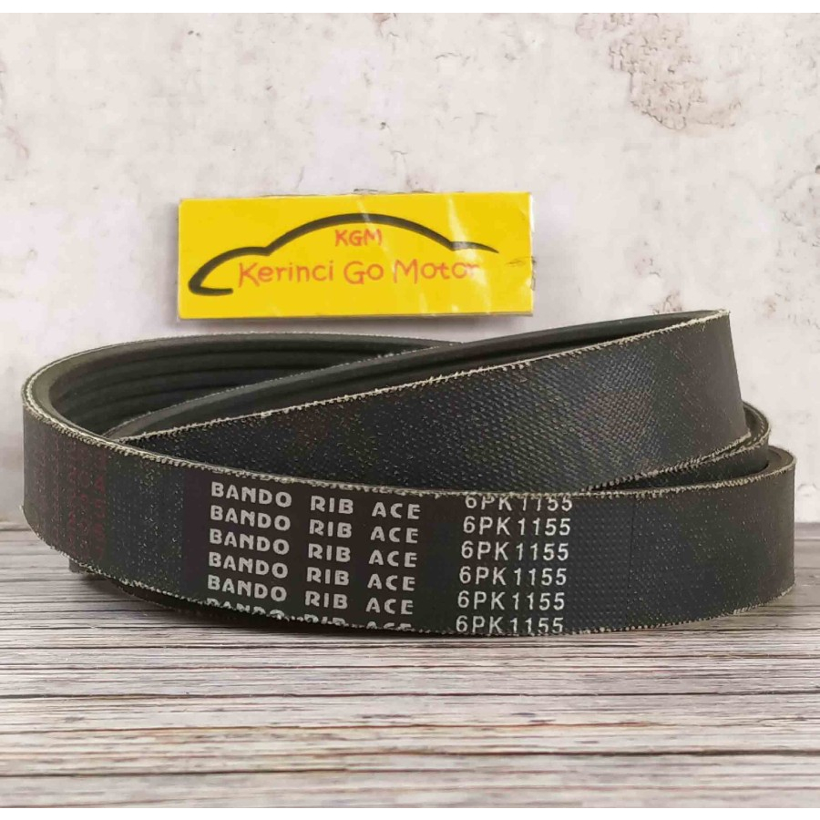 Bando Van Belt 6PK 1155 V เข็มขัดพัดลมเข็มขัด Groove 6PK-1155 พัดลมเข็มขัด Agya Ayla Power Steering