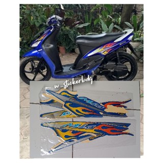 สติกเกอร์ติดตัวถัง สีฟ้า สําหรับ Yamaha Mio Sporty CW 2006