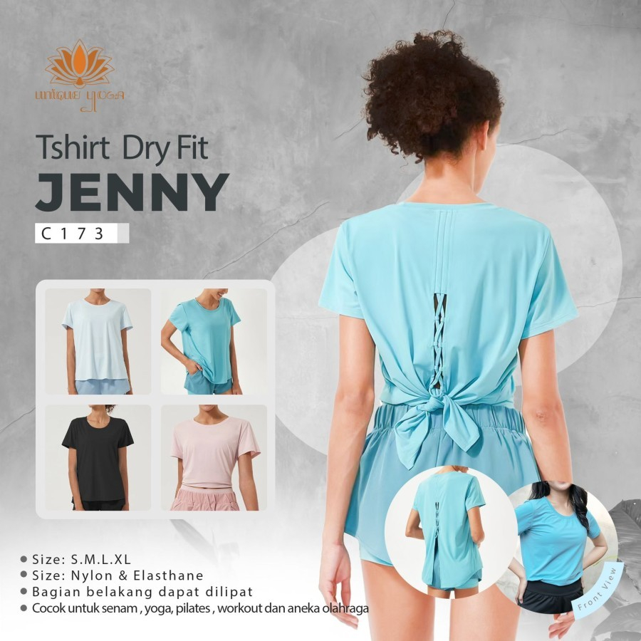 Jenny C173 เสื้อยืดกีฬาผู้หญิง Dry Fit Yoga Top