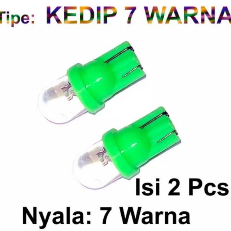 T10 7 สี LED FLASHING TURN LIGHTS 2 ชิ้น