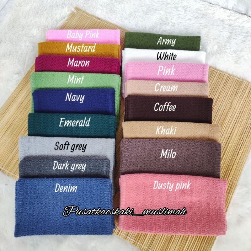 [ขายปลีก] ZIGI KNITTED INNER/CIPUT/BANDANA PE MATERIAL