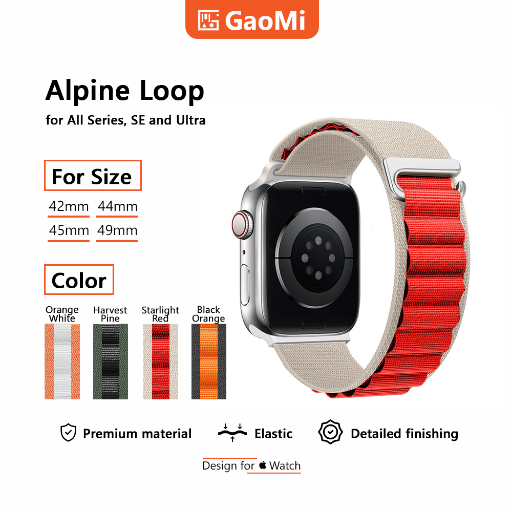 GAOMI Alpine Loop Strap Apple Watch 42 / 44 / 45 / 49mm