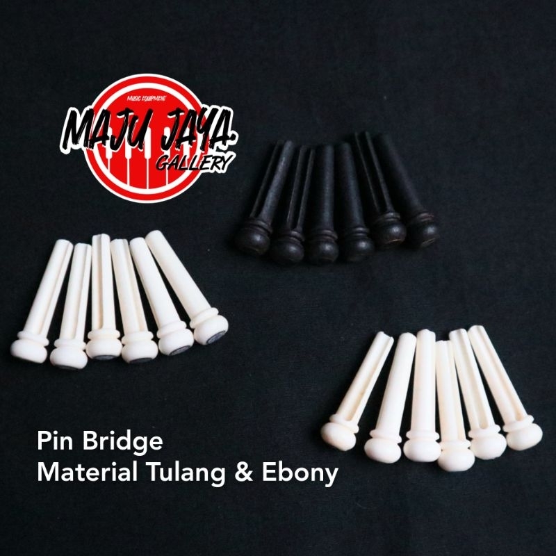 Pin สะพานอานอะคูสติกกีตาร์ไฟฟ้า BONE หรือ EBONY คุณภาพสูง