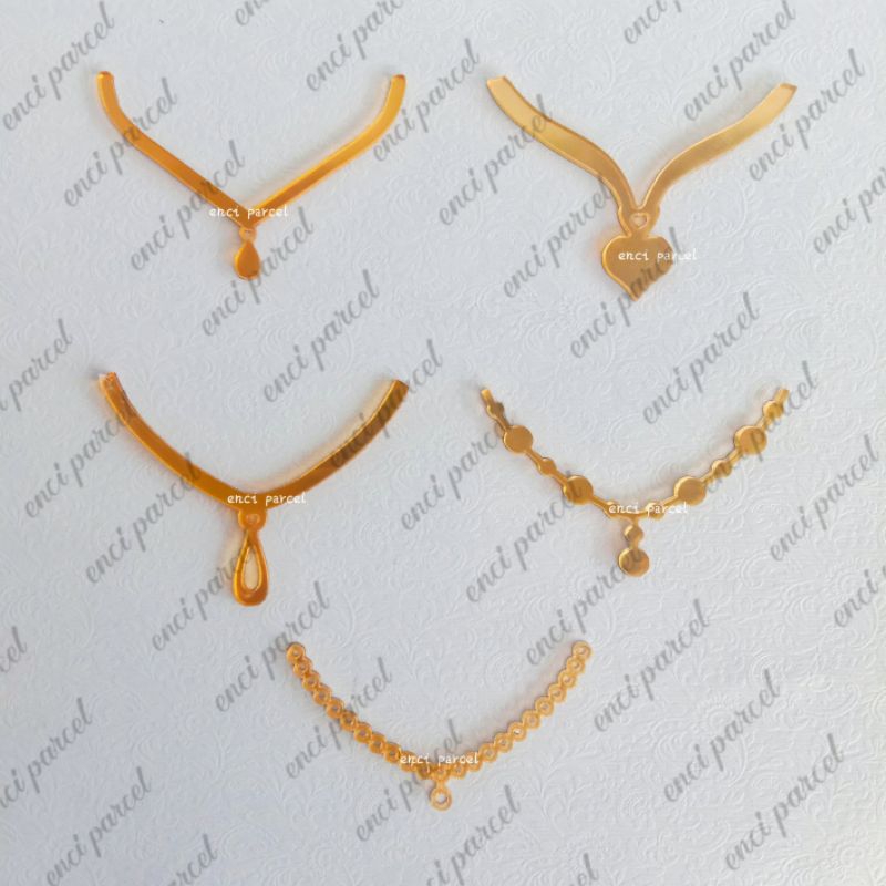 Replika Replica สร้อยคอเครื่องประดับ Miniature อะคริลิคตกแต่ง gold rosegold เงินไม้อัด MDF