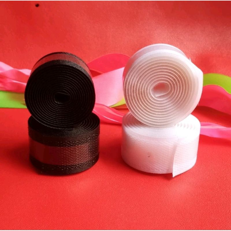 ตะขอกาว Velcro และ Loop PER METER สายชาร์จสําหรับอุปกรณ์เสริมรองเท้า ฯลฯ อเนกประสงค์