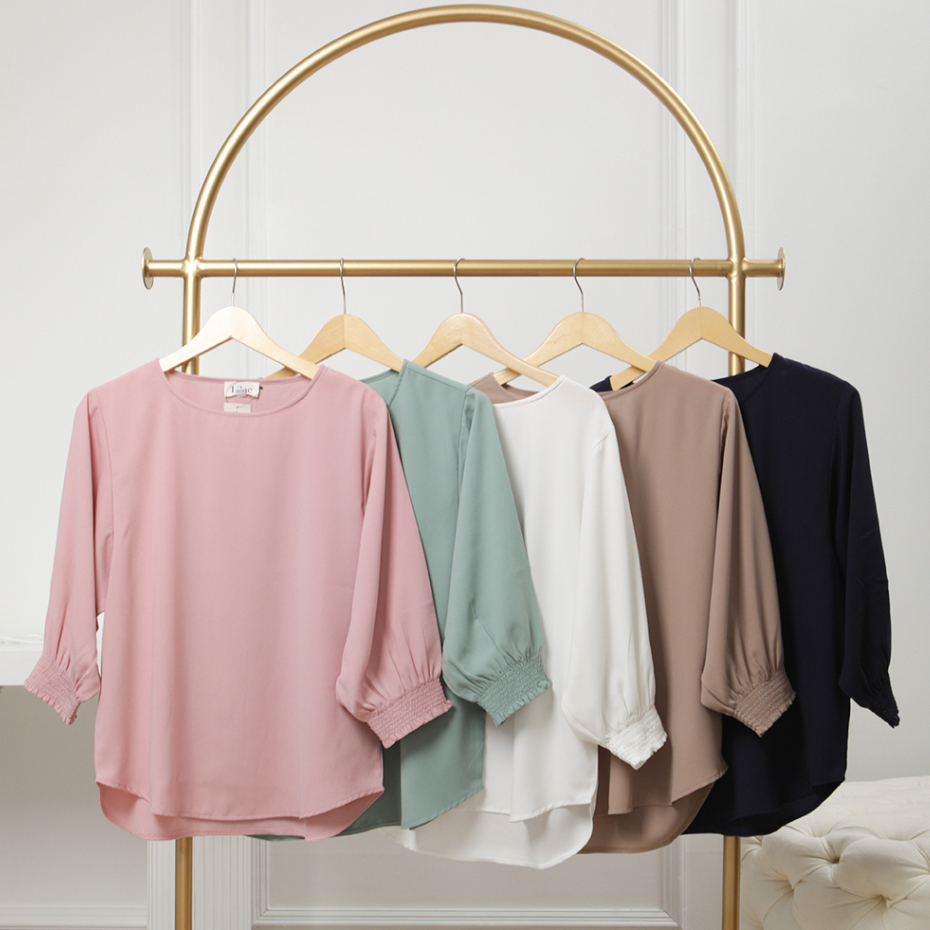 Ji-Eun เสื้อเชิ้ต B11949 Korea Premium by SONIA | เสื้อเบลาส์ผู้หญิงเกาหลี | เสื้อลําลองสําหรับสํานั