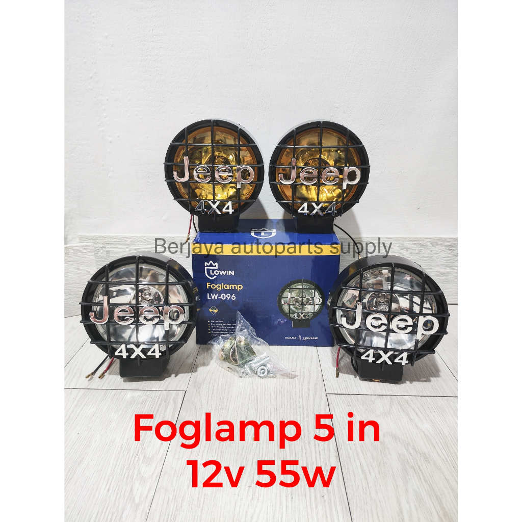 ROUND FOG LAMP LOWIN LW096 JEEP 4x4 12V PICKUP CAR