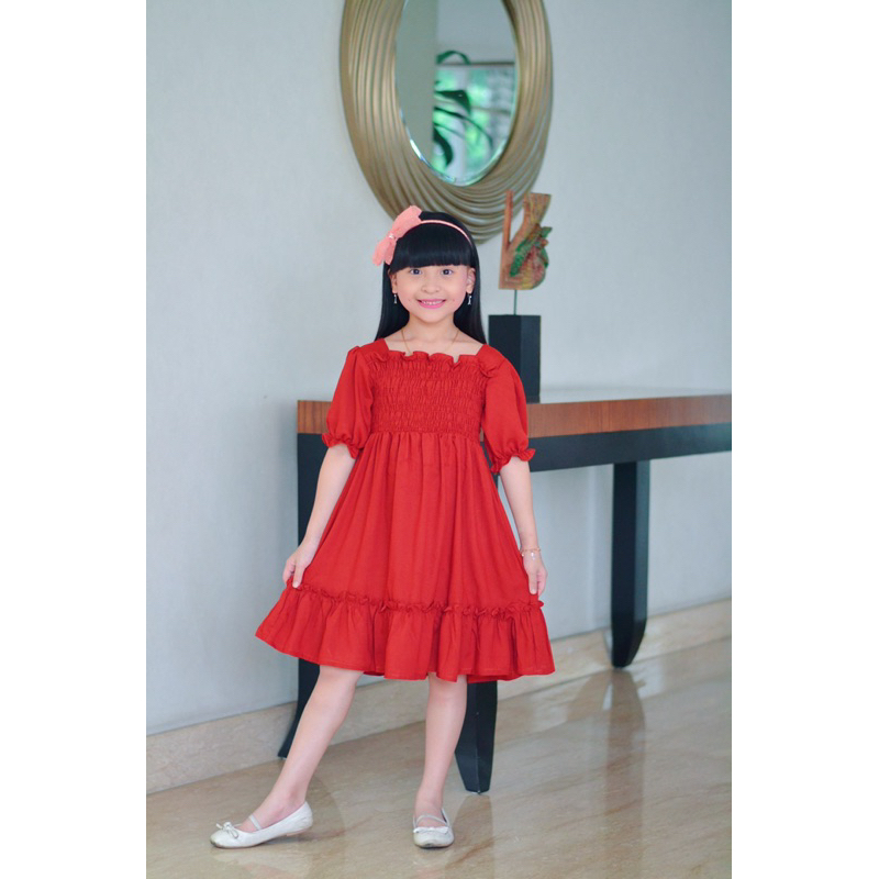 MOANA CHILDRENS WRINKLE DRESS