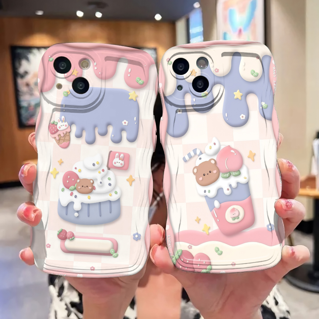 HP Wave Softcase สําหรับ Oppo A3s A31 A52/A92 A5 2020/A9 2020 A57 2022 A33/A53 A5s/A7 F9 A55 A54 A15