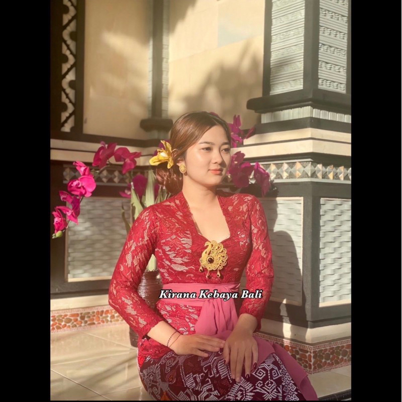 (kebaya only) Jumbo XXXL Balinese ผ้า kebaya แขนยาว / Balinese kebaya / jumbo kebaya / ผ้า kebaya / 