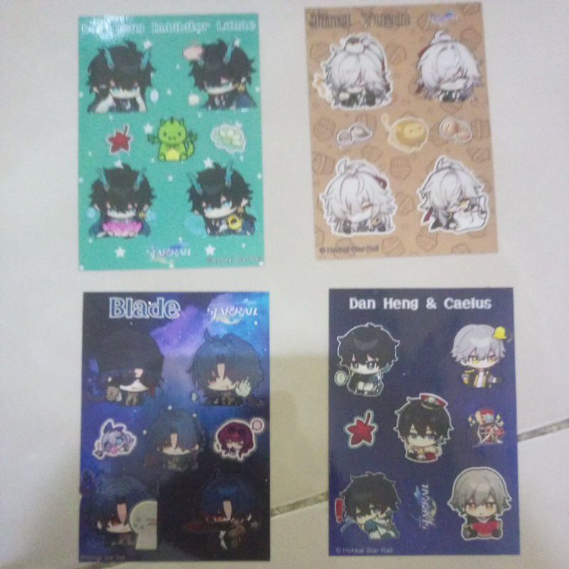 สติ๊กเกอร์แพ็ค A7 HSR Danheng IL, Jingyuan, Blade, Danheng & Caelus