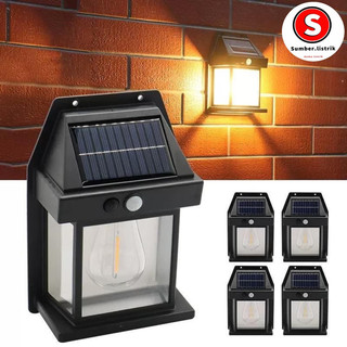 Lampu Dinding Solar Sensor Gerak Lampu Taman Solar Lampu Hias Garansi