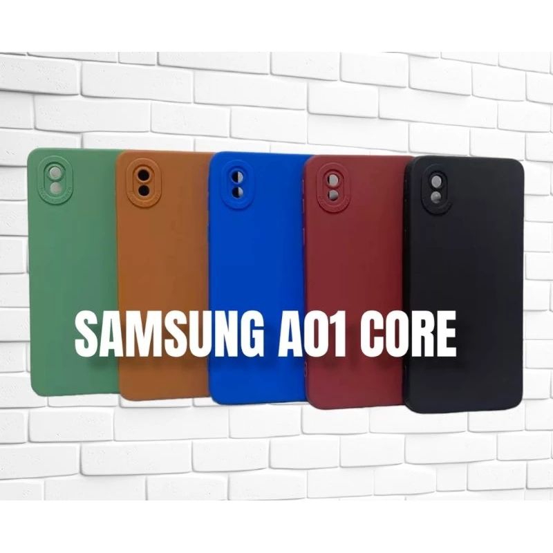 เคสนิ่ม / Casing Pro Camera SAMSUNG A01 CORE/M01 CORE Silicon Macaron