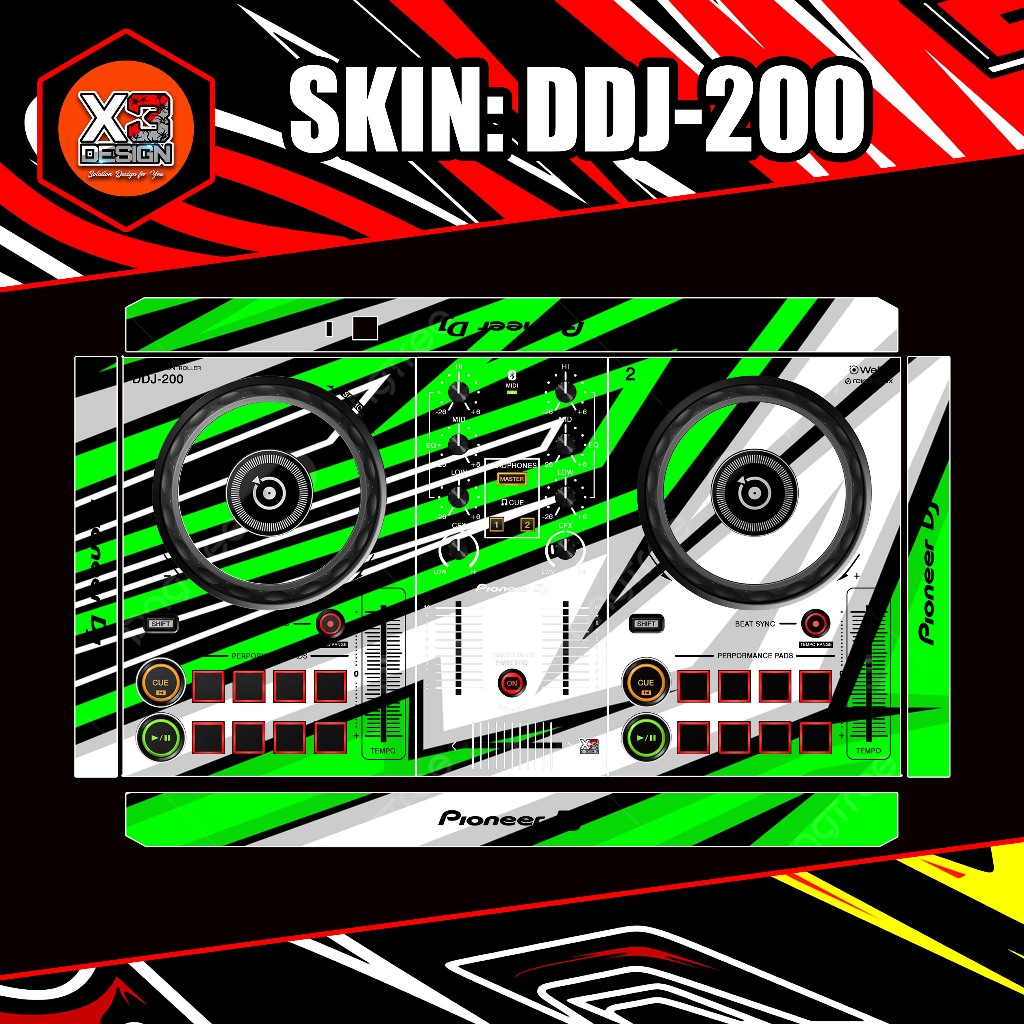 Skinz PIONEER DDJ-200 ทุกสี & CUSTOM หลากหลาย