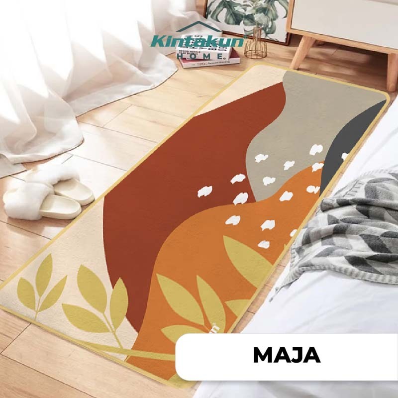 Sk Kintakun Home พรมเช็ดเท้ากันลื่น ขนาด 40x120 พรมเช็ดเท้าพิมพ์ลาย 40 x 120 ซม