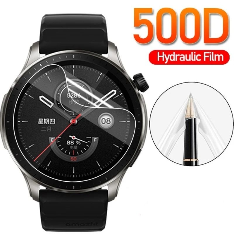ฟิล์มกันรอยหน้าจอ Hydrogel สําหรับ Amazfit GTR 2 / GTR 2E / GTR 3 / GTR 3 Pro / GTR 4 / GTR Mini