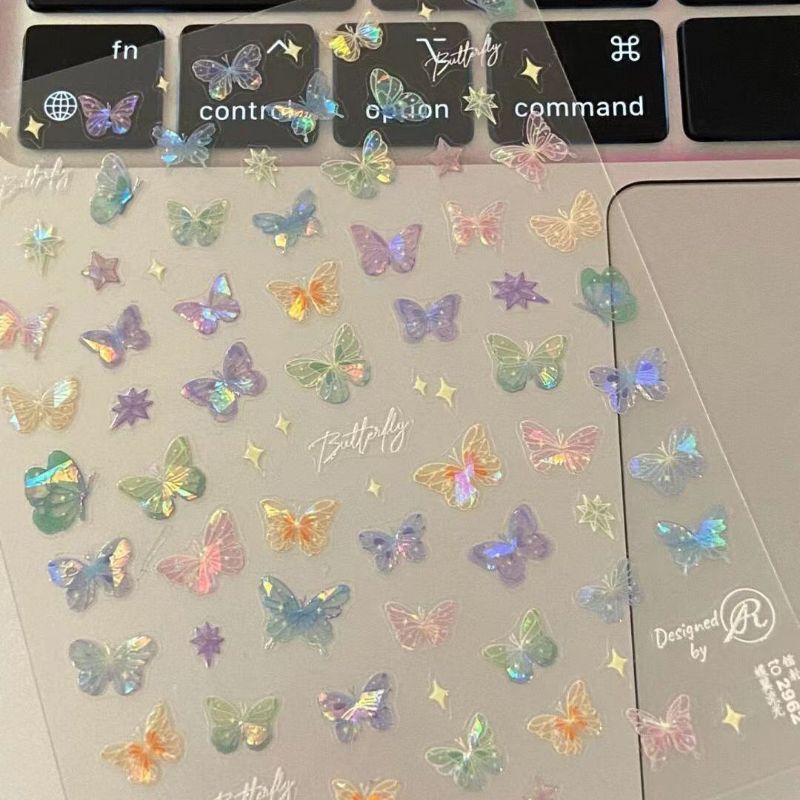 BUTTERFLY NAIL STICKERS/BUTTERFLY NAIL STICKERS